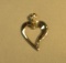 14K - yg- heart slider - weight 13.9 g - 2