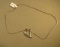 Sterling heart necklace on 16