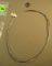 stainless steel necklace w/14K - yg- clasp