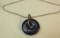 Lapis donut w/sterling bail & 20