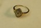 10K -yg- ring w/8 round diamonds & many baguettes - size 6 (estate jewelry)