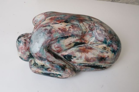 "at Peace" sculpture in plaster