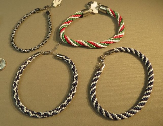 woven bracelets sizes 7" - 8 1/2"