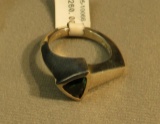 Sterling trillion cut Idolite ring size 7 3/4, weight 8.3 g