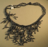 black hematite beaded 18