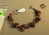 Copper tone dyed Keshi pearl 7