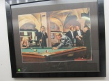 framed print Pool w/Marilyn Monroe & James Dean 31 x 32