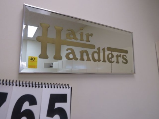 "Hair Handlers" mirror sign12" x 20"