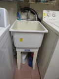laundry sink with mixing valve
