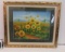 Framed Oil Under Glass  Sunflower Field I  20