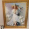 Framed Print on Canvas  Girl with Doves by D.2pple  29