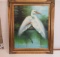 Framed Oil on Canvas  Black Legged White Birds by M Chuput  37