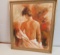 Framed Oil on Canvas  Nude Back by M Harold  26 1/2
