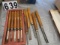 sets of wood working lathe chisels