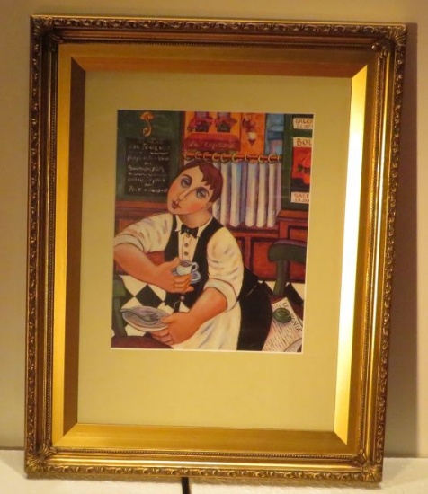 Framed Print  Barista  20" x 16"