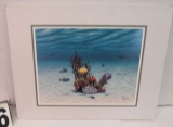 Matted Print  Sealife with Shark by Markin  18