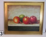 Framed Oil on Canvas  Fruit  30 1/2
