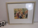Framed Alice & Jerry on Poster Board  Chicken Yard  17