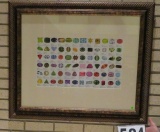 Framed Precious Stones Chart  36