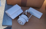 box of track lights with transformers (came from closed gallery)