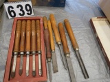 sets of wood working lathe chisels