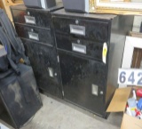 Diebold heavy duty bank tellers cabinets with drawers