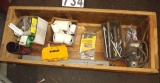 Assorted Items includes fastners, pad sander, new 14