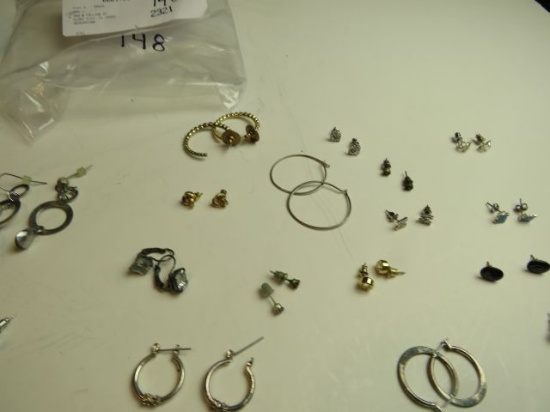 group of 20 post and shepherd hook earrings sets