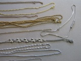 group of 10 neclaces mostly chain