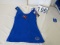 Touch licensed UofF  women's tank top dress blue trimmed in orange with gator head logo