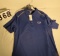 Fusion Polo with embroidered Gator Logo size Small Blue by Cutter and Buck