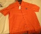 Freemont Checkered Medium Orange Embroidered Florida Gators Logo size Medium