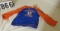 toddler orange and blue Coliseum jersey (1) 3to 6 mos (10) 6 to 12 (2) 12-18