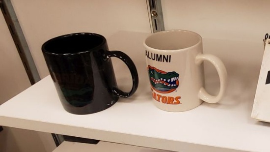 Gator coffee mugs (2) different styles  (11) black (12 white