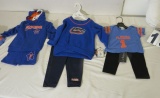 mixed toddler Florida Gator 2 piece outfits (3) 3 to 6 mo (4) 6 to 12 mos (2) 12 o 18 mos
