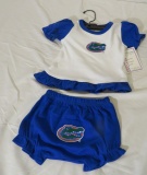 girls toddler 2 piece Florida Gator outfit (1) new born (3) 3 to 6 mos (1) 6 to 12 mos (4) 12 to 18