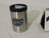 Game Time Mocha Club licensed U of F insulated stainless Koozie no sweat comes with  Gator Head logo