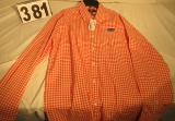 Long Sleeve Orange Checkered Embroidered Florida Gators Logo size Medium