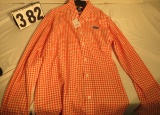 Long Sleeve Orange Checkered Embroidered Florida Gators Logo size Medium