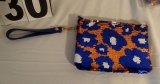 Desden Sequined Purse or clutch  with Hand Strap Florida Gators