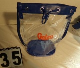 Clear vinyl Florida Gators  Madison Handbag 6.25