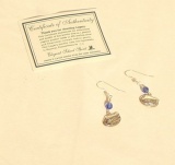 Florida Gators Legacy Fine Jewelry by Swarovski Sterling  Sheppherd Hook Earrings with Crystals or P