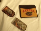 Florida Gators 2 Magnetic Money Clips and Business Card Holder
