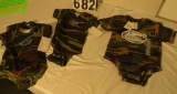 Florida Gators baby camo body suits (2) 6  mos (5) 18 mos