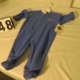 fleece footed romper with Gators logo (1) 3 to 6 mos (3) 6 - 9 mos