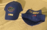 blue Florida Gators Nike caps with stretch back size adjustment