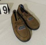 campus footnotes Gators  tan suede shoes sizes  (1) 10 (2) 11