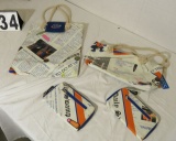 mixed ladies bags and purses with Gator logos  (6) large bags (4) uses (2) clutch bags