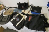 mixed bags and duffle bag Gator head logo