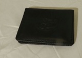 Licensed Florida Gator Black Leather billfold Gator head is stamped into the leather